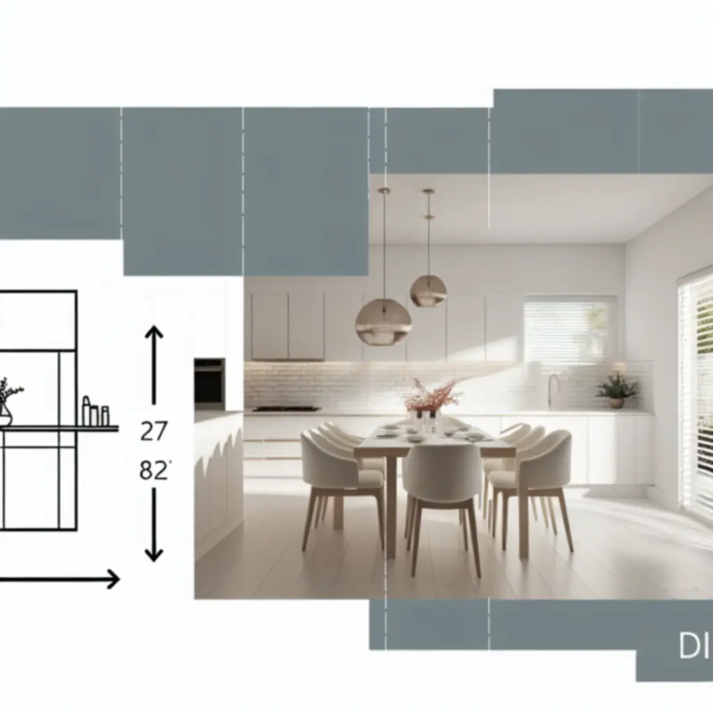 Zestawienie popularnych wymiarów stołów kuchennych i jadalnianych