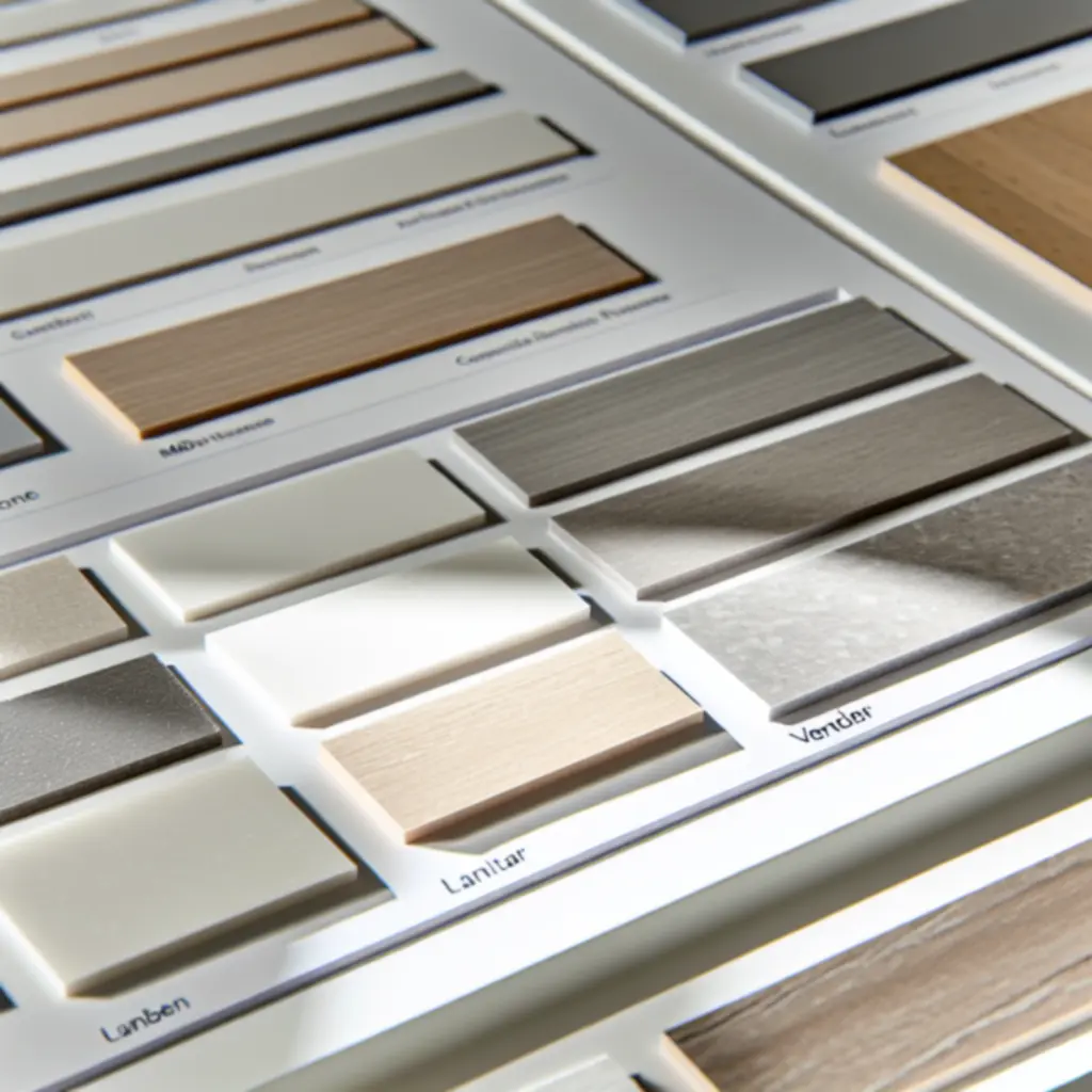 Próbnik materiałów wykorzystywanych w meblach kuchennych Kitchen Furnio