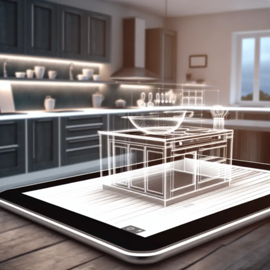 Podgląd konfiguratora i wizualizacji kuchni Kitchen Furnio